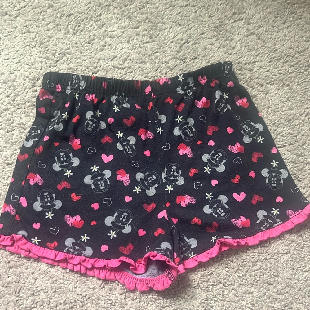 Cute kids minnie mouse pj shorts